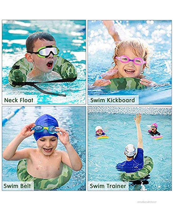 Kids Portable Neck Swimming Belt:Multi-Function Adults Inflatable Pillow for Airplane Travel,Life Belts Kickboard for Baby Flotation Device Back Neck Float Pool Zorara.