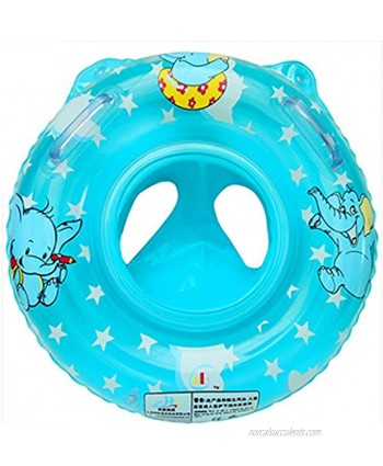 Mai Poetry Infant Baby Kids Toddler Inflatable Swimming Swim Ring Float Seat Boat Pool Bath Handle Safety Seat Swim Blue