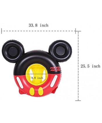 MC TTL Swimming Float Mickey Mouse Cartoon Kids Baby Swimming Ring Inflatable Pool Floating Round Pool Children Toy Float Thick