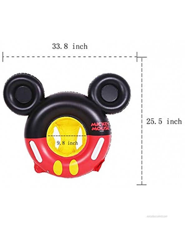 MC TTL Swimming Float Mickey Mouse Cartoon Kids Baby Swimming Ring Inflatable Pool Floating Round Pool Children Toy Float Thick