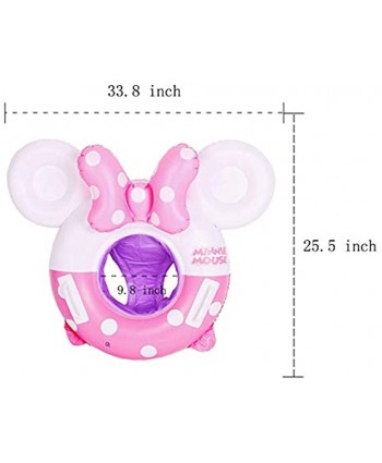 MC TTL Swimming Float Minnie Mouse Cartoon Kids Baby Swimming Ring Inflatable Pool Floating Round Pool Children Toy Float Thick.