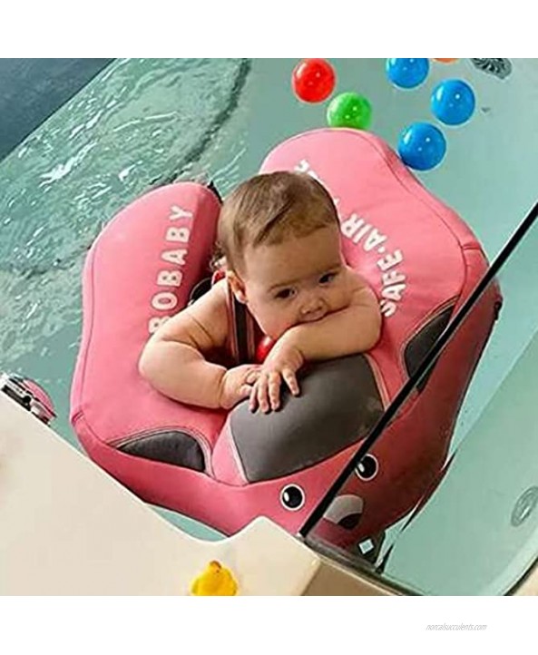 Ruita Never Flip Over UPF 50+ Solid Non Inflatable Baby Float Swim Trainer?Toddler Swimming Ring Waterproof Airtight with Sunshade with Detachable Canopy Swim Ring Multi-Flod Safety Protection