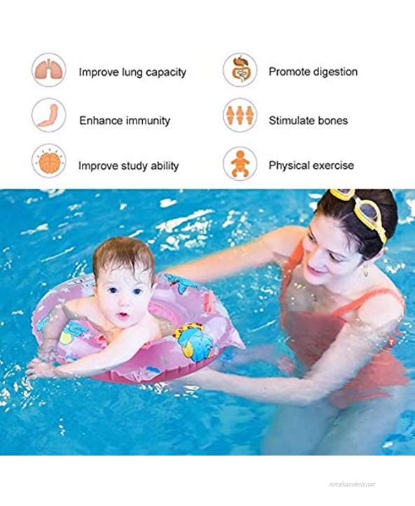 Walsai Baby Swimming Float Inflatable Swimming Ring with Float Seat for 6 Months-6 Years Children