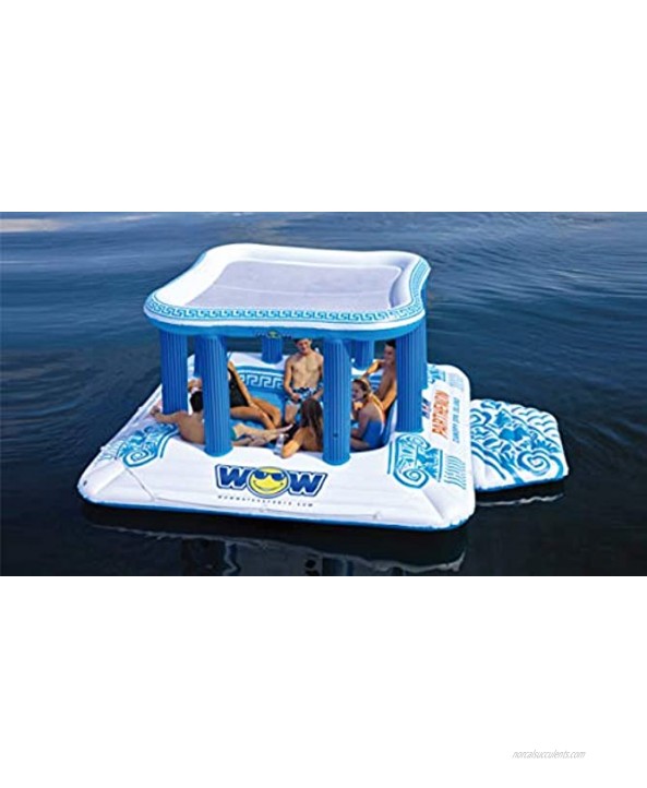 WOW World of Watersports Parthenon Canopy Spa Island 1 2 3 4 5 6 7 or 8 Person Inflatable Island 20-2000