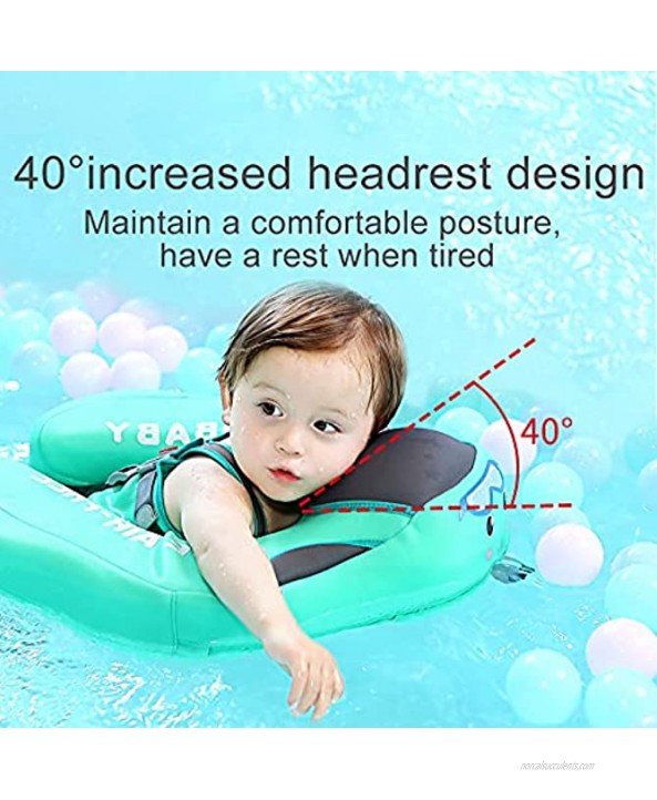 WYBF Baby Pool Float with Protection Canopy Solid Non Inflatable Baby and Toddler Swimming Ring Waterproof Airtight with Sunshade Use for Home Swimming Pool