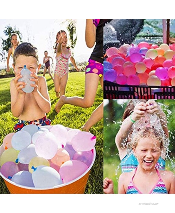 111PCS Water Balloons Bomb Refill Kits Colorful Latex Water Balloons with 111 rubber bands & 1 refill tools Outdoor Water Bomb Fight Games for Kids Adults 111PCS Balloons