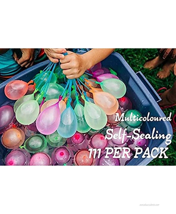 222 PCS Water Balloons Instant Balloons Self-Sealing Quick Fill Balloons with Splash Fun Rapid-Filling for Kids and Adults Party Swimming Pool Outdoor