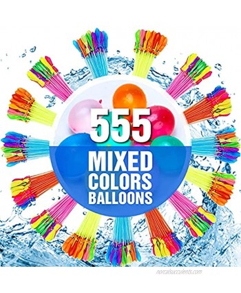 555 PCS Water Balloons-Water Balloons Bulk-Water Bombs- Water Balloons Slingshot-Water Balloons Fight- Water Balloons for Kids-Water Balloons Filler-Water Balloon Games-Balloons Set Party For Kids