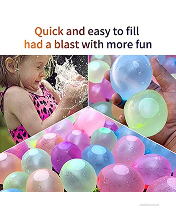 555Pieces Water Balloons Water Balloon Pack with Quick Easy Refill Kits Biodegradable Latex Water Bomb Fight Games Outdoor Summer Splash Party Fun for Kids Adults Family Friends