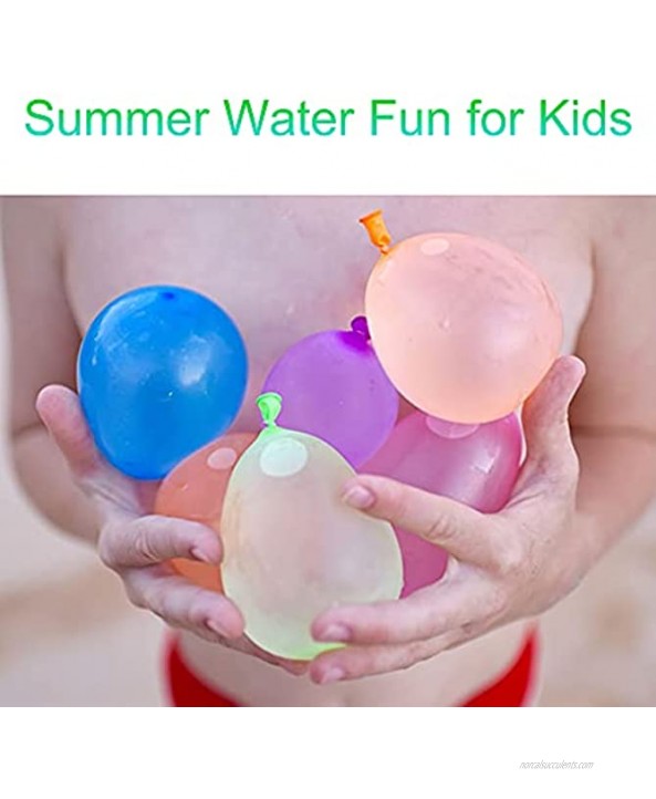 555Pieces Water Balloons Water Balloon Pack with Quick Easy Refill Kits Biodegradable Latex Water Bomb Fight Games Outdoor Summer Splash Party Fun for Kids Adults Family Friends