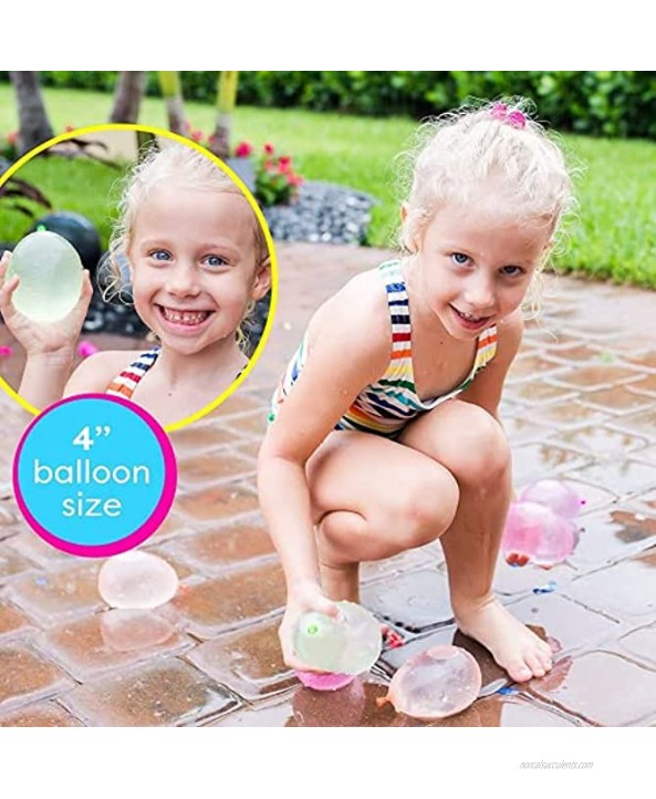 592 water balloons easy to fill with water and fast sealing biodegradable water balloons balloon suit parties for girls and boys fun games in summer outdoor swimming pool