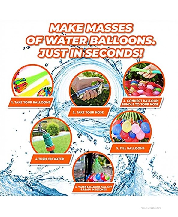 777 PCS Water Balloons for Kids Adults Quick Fill Water Balloons Set Summer Splash Party Easy Quick Fun Outdoor Backyard for Swimming Pool 777 PCS