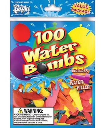 Castle Toy Water Bomb with Filler Tube 100 Piece