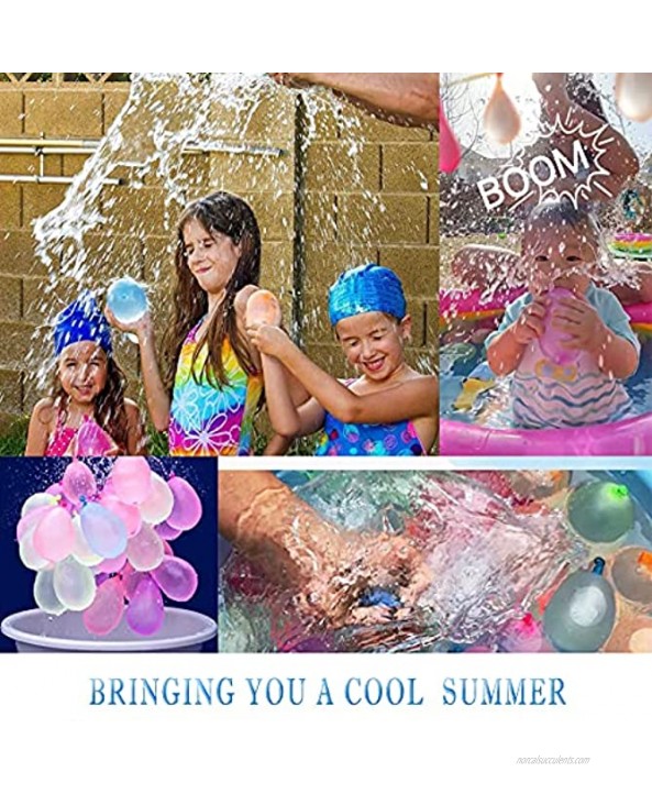 Eveelfs 18 Pack colorful Rapid-Filling Water Balloons Set 666PCS（18 Pack）for Swimming Pool Outdoor Party Summer Back Yards Water Fight Game Kids Adults For Beach & Water Games Rapid-Fill Water in 50 Seconds