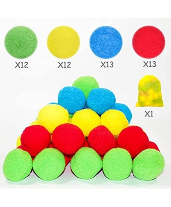 Lotus Hills 50 Reusable Water Balloons- Cotton Rapid Fill Water Balls for backyard Pool and Beach Outdoor Water Toys for Kids