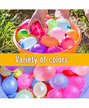 Rapid-Fill Water Balloons Multicolor Water Balloons Bomb,Balloon Pack for Water Sports Fun,Kids and Adults Party Pool Water Balloons 24cm