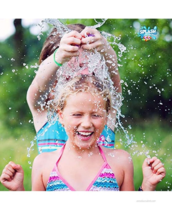 Splash A Balloon Biodegradable Water Balloons Quick Fill self Sealing Extra Easy Hot Summer Outdoor Kids Games bloonies Water Toys Kid Set 888