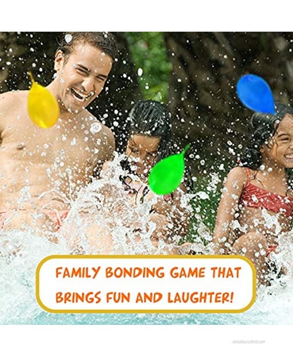 Water Balloon Launcher-with 500 Water Balloons Long Range Slingshot Cannon Launcher 3 Person Giant Bomb Summer Games Toys for Outdoor Beach and GardenBlue