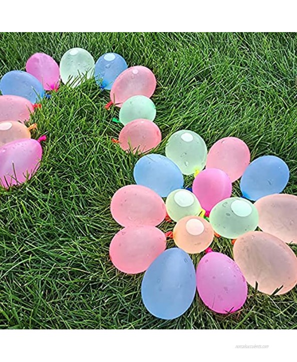 Water Balloons 6 Pack 666 Rapid Multi-Colored Biodegradable Water Balloons Set for Swimming Pool Outdoor Summer Fun