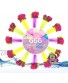 Water Balloons 6 Pack 666 Rapid Multi-Colored Biodegradable Water Balloons Set for Swimming Pool Outdoor Summer Fun