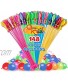 Water Balloons Quick Fill Self Sealing Bunch of Balloons Water Balloons 148-Pc. Set Fun and Interactive Outdoor Play for Kids Colorful Rapid Filling Bunches Ready in 90 Seconds by Omni and Kool 148