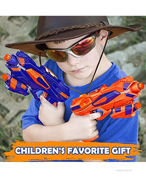 2 Pack Blaster Guns Toy​ 60 Bullets for Nerf & 2 Wristbands Guns Toys for Kids Age 4-8 Birthday Gift for 5-7 Year Old Boys Girls Ideas Gifts for Boys Kids Age 6-10 Outdoor Games Toys for 9 yr Old Boy