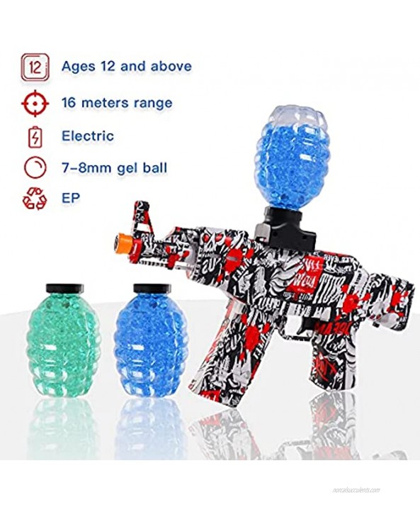 Electric Toy Gun for Kids Gel Ball Gun with Water Gel Beads for Outdoor Activities Game for Boys and Girls Ages 12+
