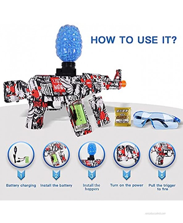 Electric Toy Gun for Kids Gel Ball Gun with Water Gel Beads for Outdoor Activities Game for Boys and Girls Ages 12+