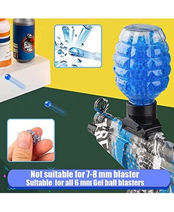 Gel Ball Blaster Refill Ammo 4 Pack–10,000 Per Pack Works for Gel Ball Blasters Water Ball Blaster Water Bullets Beads Non-Toxic No Stain Water Based Gel Balls Bullet Blue 6 mm