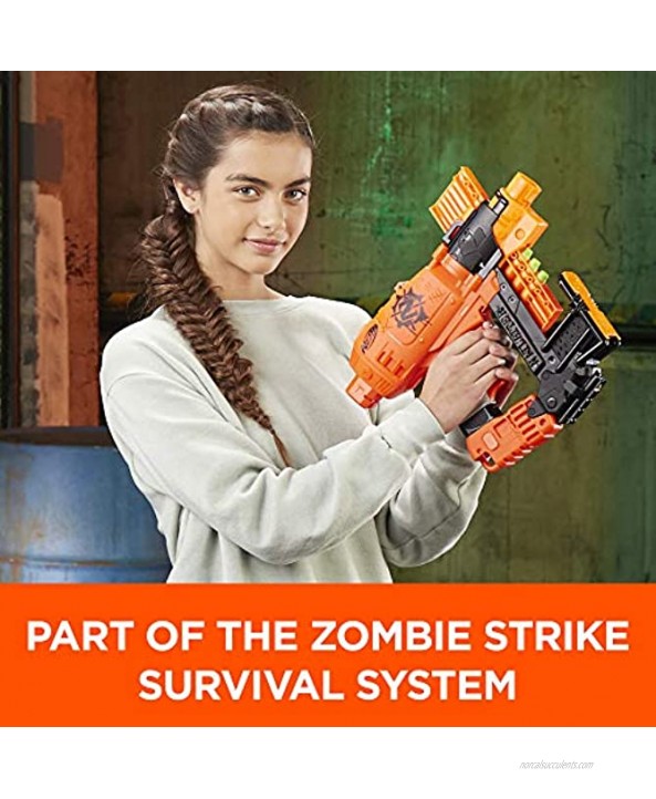 NERF Nailbiter Zombie Strike Toy Blaster – 8 Official Zombie Strike Elite Darts 8-Dart Indexing Clip – Survival System – for Kids Teens Adults