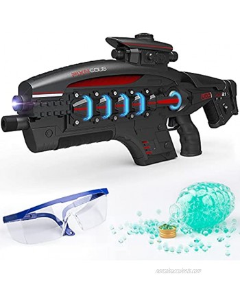 Pixncous Gel Ball Blaster Toy Splatter Ball Blaster Gel Water Ball Blasters with 10000 Water Beads Shooting Fight Team Game in Backyard Fun and Outdoor for Adults Girls Boys Ages 12+ Toys Gift