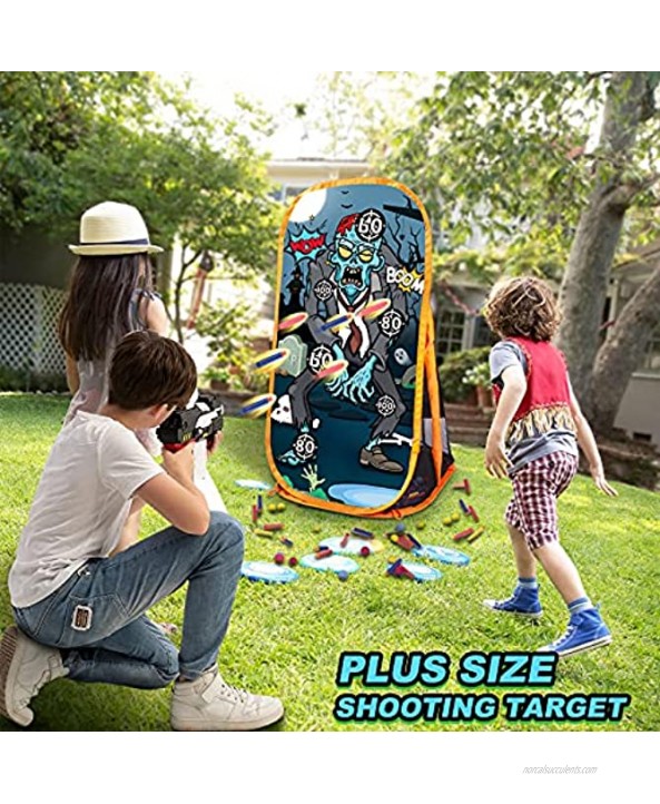 Quanquer Shooting Games Targets for Nerf Toy Foam Blaster Balls Popper Ideal Festival Birthday Gifts Toys for Boys Indoor Outdoor Backyard Kids Shooting Practice