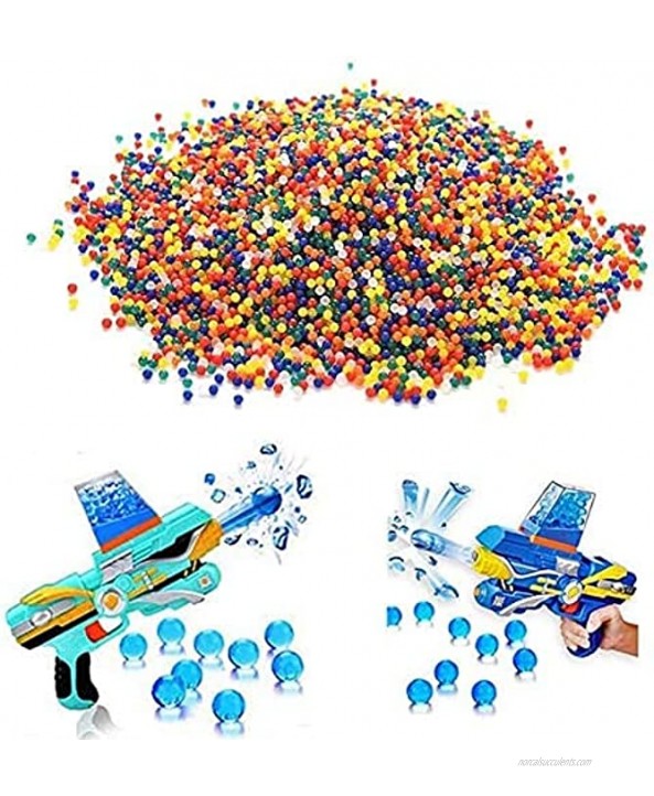 10 Pack Water Bullets Beads Gel Balls Vase Filler Refill Ammo Floating Pearls Water Beads Gun Vase Beads Decorations for Water Blaster eco Friendly Non-Toxic Toy Story Party Supplies Orange