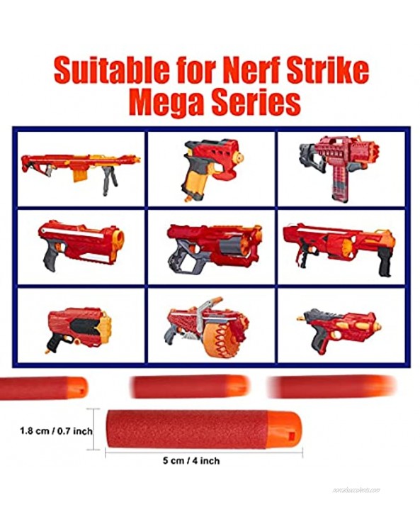 Airlab Mega Darts Refill Pack 60 Pcs Compatible Mega Bullets for Nerf N-Strike Mega Series Blasters