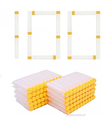 BOROLA 100Pcs Hollow Out Soft Foam Refill Waffle Darts Compatible for Nerf Elite Series BlastersWhite Glow in The Dark