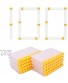 BOROLA 100Pcs Hollow Out Soft Foam Refill Waffle Darts Compatible for Nerf Elite Series BlastersWhite Glow in The Dark