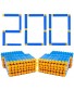 BOROLA 200Pcs Hollow Out Soft Foam Refill Waffle Darts Compatible for Nerf Elite Series BlastersLight Blue