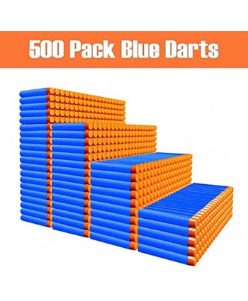 Compatible with Nerf Darts Bullets 1000 Pack Darts Refill Pack Compatible with Nerf N-Strike Elite Series Guns Party Supplies Universal Dart Ammo Pack for Toy Gun with Storage Bag Red and Blue