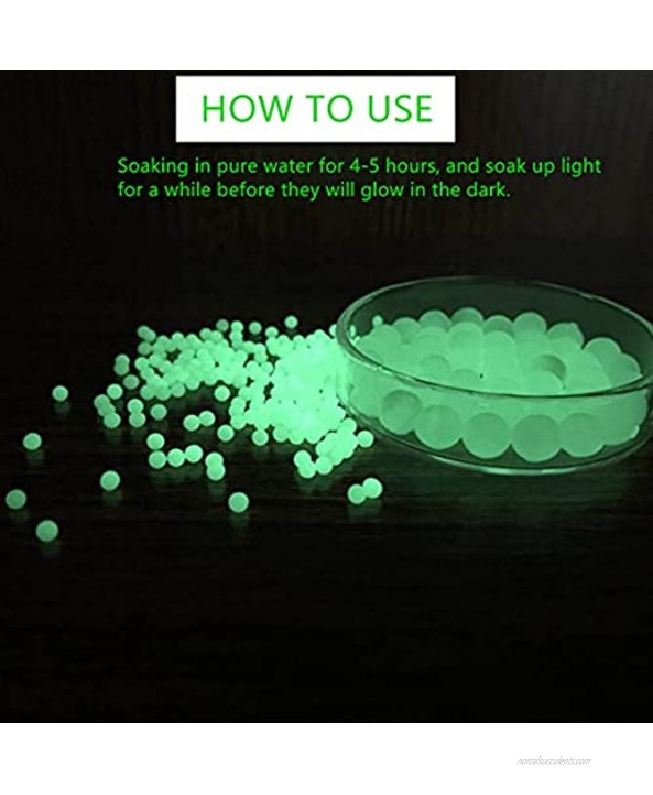 Gel Ball Refill Ammo 7mm Water Bullet Beads for Gel Gun Water Blaster Glow-in-The-Dark Non-Toxic 2 Pack–3,000 Beads Per Pack,