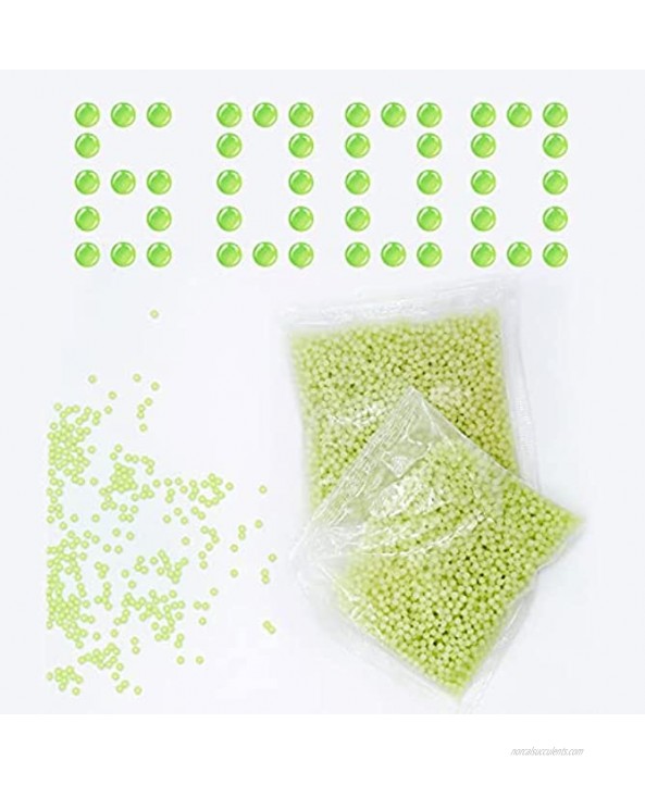 Gel Ball Refill Ammo 7mm Water Bullet Beads for Gel Gun Water Blaster Glow-in-The-Dark Non-Toxic 2 Pack–3,000 Beads Per Pack,