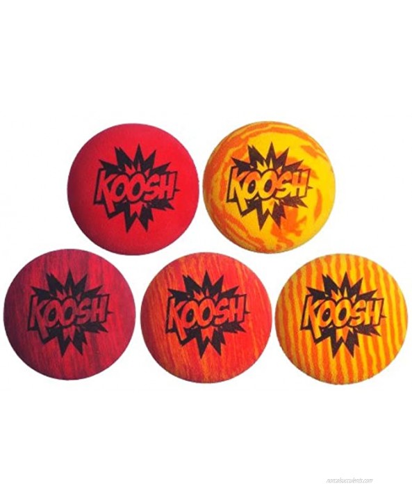 Koosh Ball Refill 5 Pack Red Orange