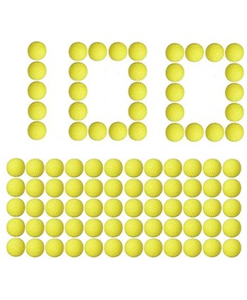Little Valentine Upgraded Version 100-Round Refill Pack Glow at Dark Bullets White + 100-Round Refill Pack Yellow for Nerf Rival