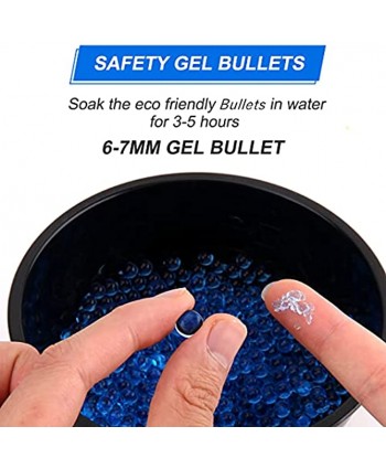 N\B Gel Ball for Gel Bullet Blaster 2 Pack – 10,000 Bullets – Gel Balls 6-7MM Water Beads Water Hydrogel Balls Paintball Accessories – Eco Friendly Blue