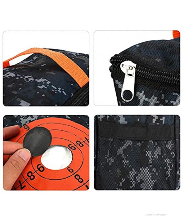 Vbestlife Target Shooting Pouch Storage Bag Soft EVA Bullets Target Dart Foam Toy Gun Shoot Dart Kit Kids Toy Set for Tactical NStrike Gun Games Combo 1