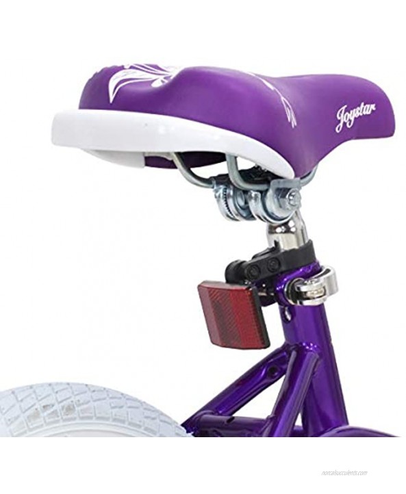 JOYSTAR Fairy 12 14 16 18” Inch Kids Bike with Training Wheels for 2-9 Years Old Girls Corel & Pink Purple