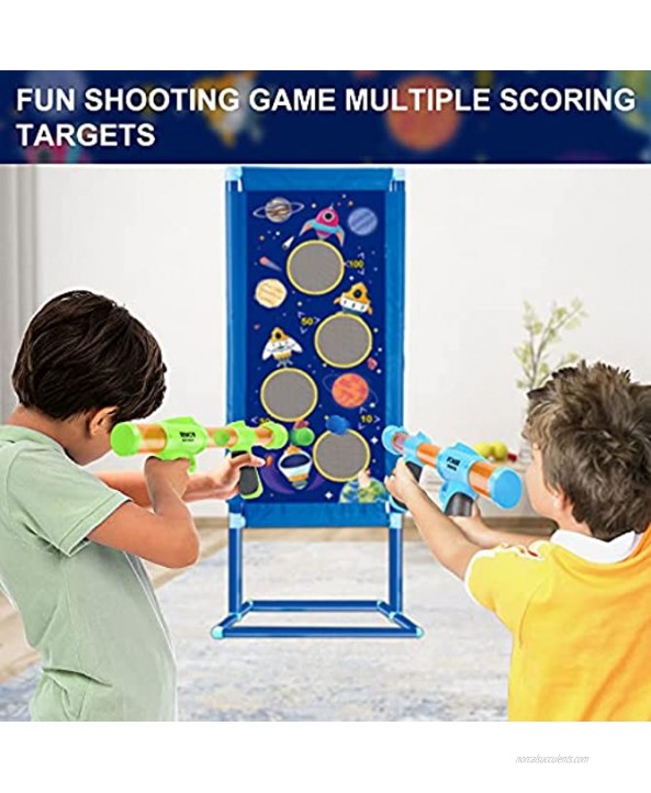 baxztyu Shooting Games Toy Gun: 2 Foam Ball Popper Air Toy Guns with Shooting Target & 36 Foam Balls | Indoor Outdoor Activity Shooting Game Toy for 5 6 7 8 9 10+ Years Old Kids Boys Girls Gift Toys