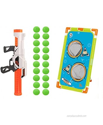 QERNTPEY Shooting Games Toy for Kids Kids Soft Foam Ball Popper Toys Foam Blaster and Guns with Standing Shooting Target Shooting Games Toys Funny Toy Color : Green Size : 30x51CM