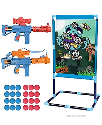 Shooting Game Toy for Boys Ages 5 6 7 8 9 10 + Year Old Ideal Gift for Kids Birthday or Christmas Foam Ball Popper Air Guns with Shooting Target Alien Ghost  Compatible with Nerf Toy Guns