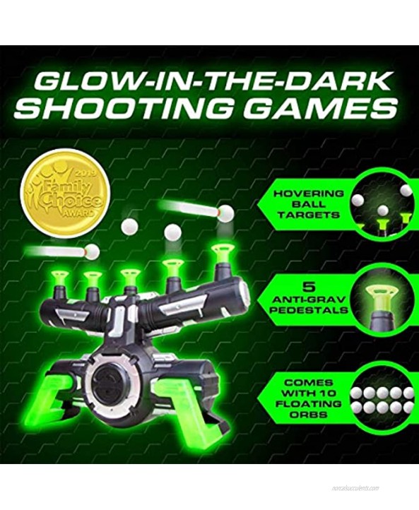 USA Toyz Astroshot Shooting Game Bundle Astroshot Zero GX Glow in the Dark Floating Target with 1 Foam Dart Gun and Astroshot Gyro with 2 Foam Dart Guns and Rotating Target Includes Darts and Balls