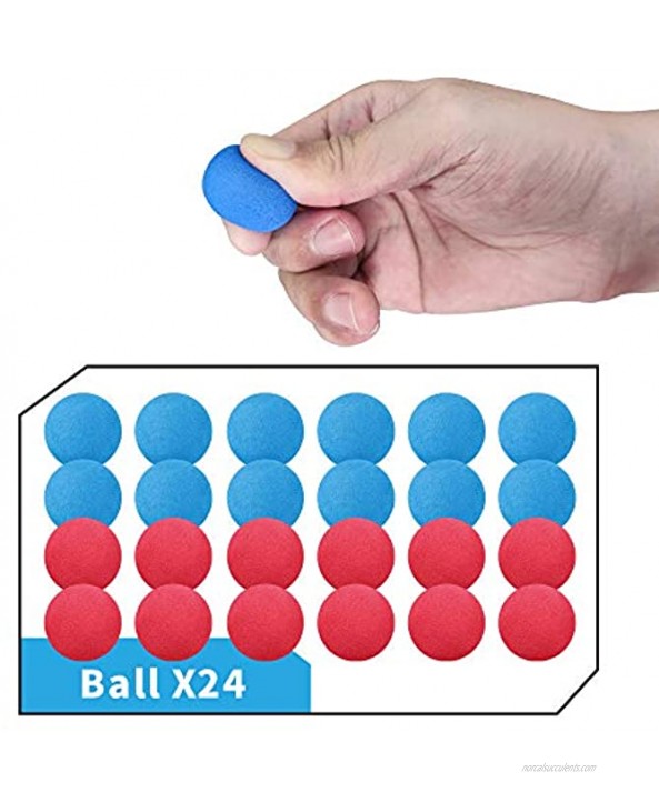 YEEBAY Shooting Game Toy for Age 6 7 8,9,10+ Years Old Kids Boys 2pk Foam Ball Popper Air Guns & Shooting Target & 24 Foam Balls Ideal Gift Compatible with Nerf Toy Guns